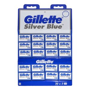 تیغ یدک ژیلت سری silver blue مدل 001 مجموعه 20 عددی